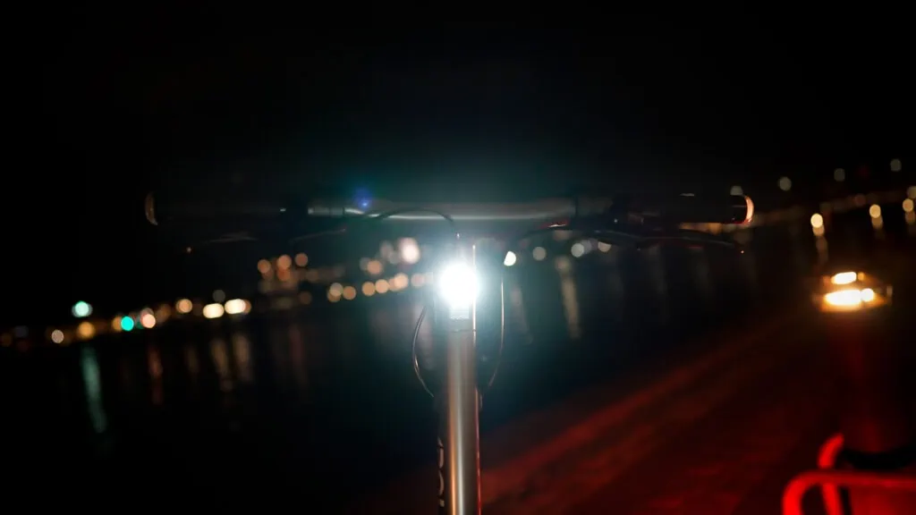 Apollo City Pro Review: My Favorite Dual-Motor Commuter 44 Apollo City Pro headlight turned on at night