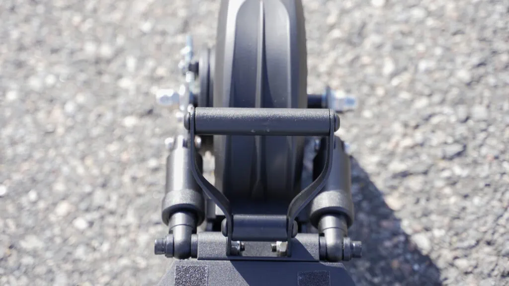 fluid Horizon Electric Scooter Review 49 Carrying handle on the Fluid Horizon