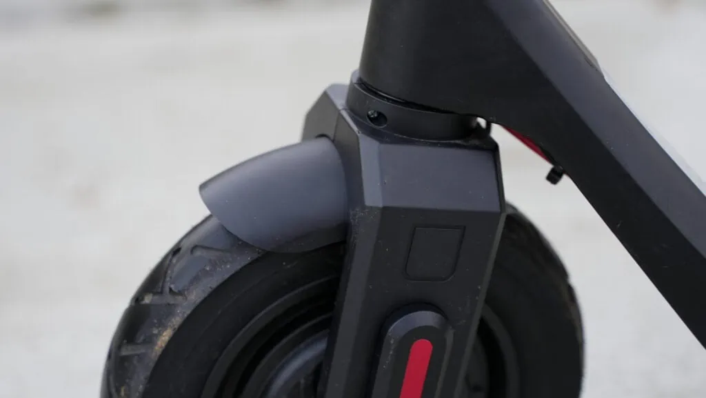 TurboAnt X7 Max Review: Portability & Performance at a Low Price 57 Front fender closeup on the X7 Max by TurboAnt