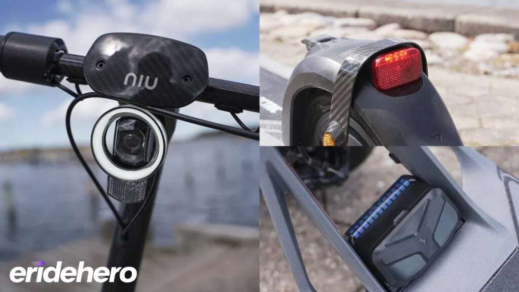 NIU KQi Air Review: The Holy Grail of Lightweight Scooters 44 Lights on the NIU KQi Air