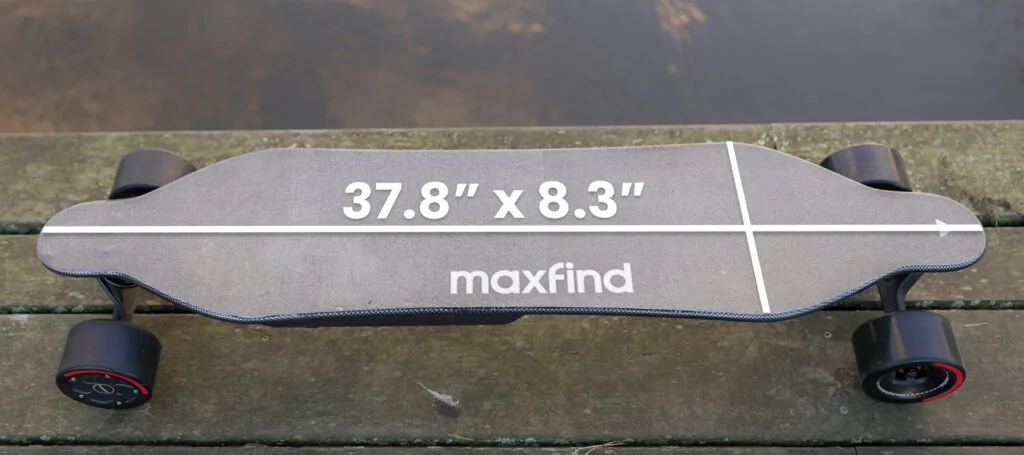 Maxfind Max4 Pro Review - An Innovative Lightweight Electric Skateboard 34 Maxfind Max4 Pro deck dimensions
