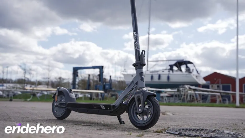 NIU KQi Air Review: The Holy Grail of Lightweight Scooters 46 NIU KQi Air photo with boats in the background