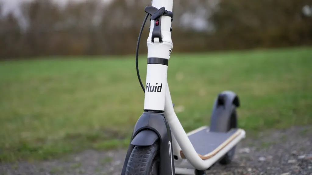 Fluid CityRider Review: Light Weight, High Value 51 Photo of the Fluid logo on the CityRider
