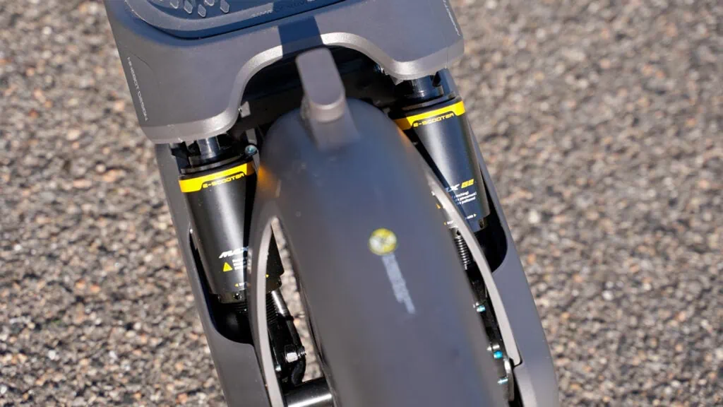 Segway Ninebot Max G2 Review: Most Comfortable Scooter Under $1K 47 Rear spring suspension on the Segway G2 Max