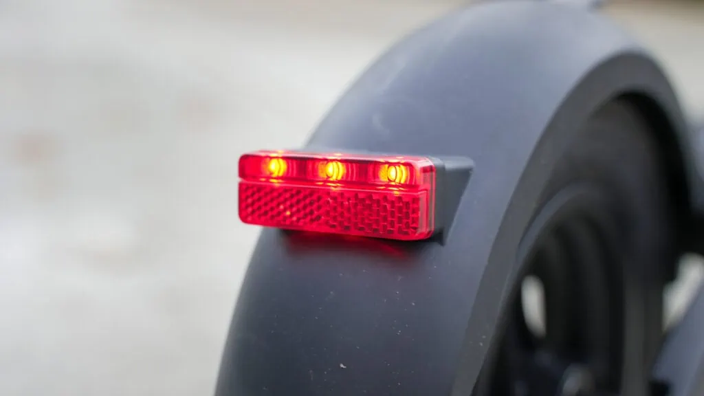 TurboAnt X7 Max Review: Portability & Performance at a Low Price 63 Taillight on TurboAnt X7 Max