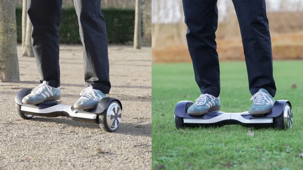 The 10 Best Hoverboards in 2025 13 Testing hoverboard on grass and gravel dirt trail